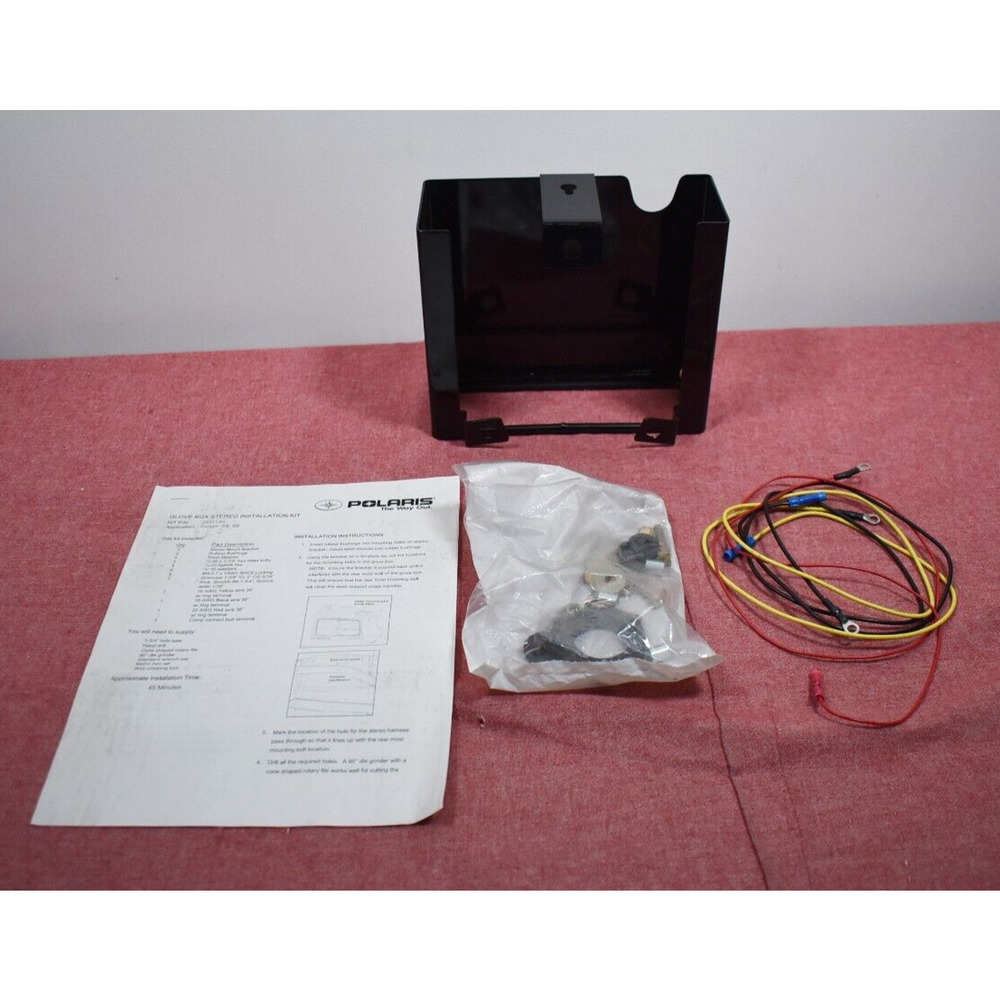 Polaris Glove Box Stero Radio Mount Installation Kit 2877140